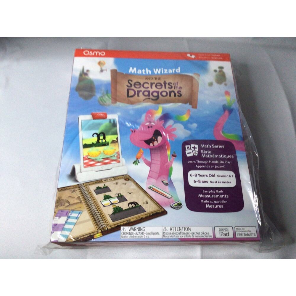 Osmo Math Wizard and the Secrets of the Dragons Grade 1 & 2 for iPad New Sealed